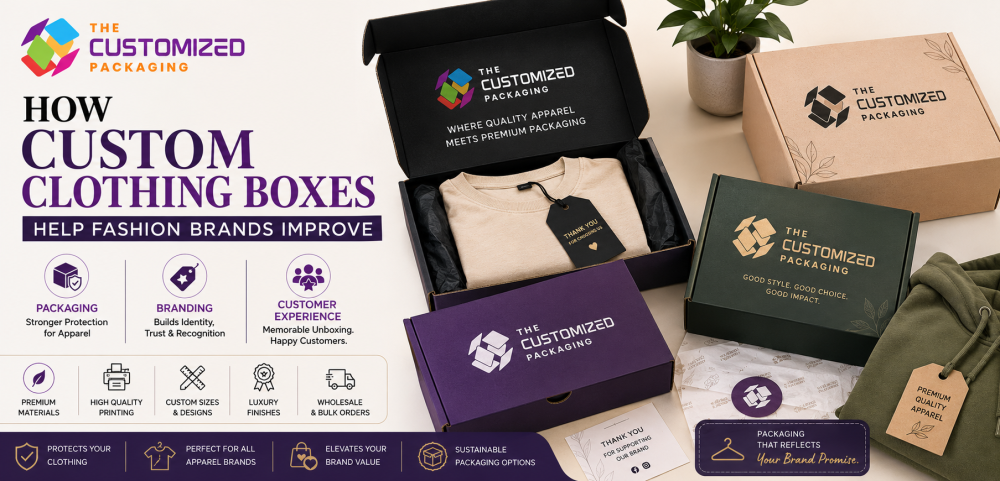 How Custom Clothing Boxes Help Fashion Brands Improve Packaging, Branding, and Customer Experience