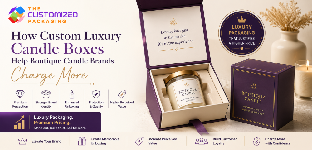 How Custom Luxury Candle Boxes Help Boutique Candle Brands Charge More
