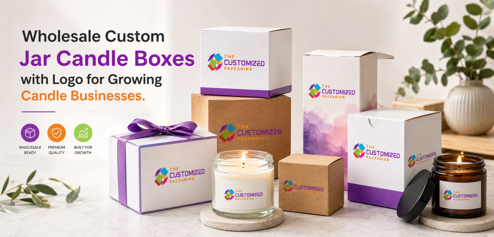 Wholesale Custom Jar Candle Boxes with Logo for Growing Candle Businesses