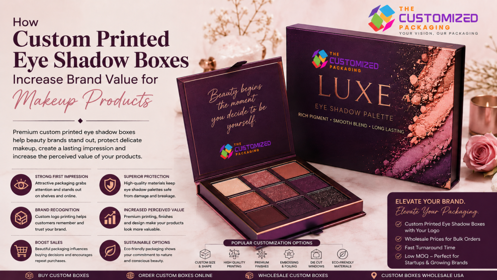 How Custom Printed Eye Shadow Boxes Increase Brand Value for Makeup Products