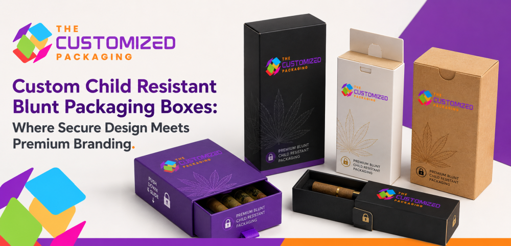 Custom Child Resistant Blunt Packaging Boxes: Where Secure Design Meets Premium Branding