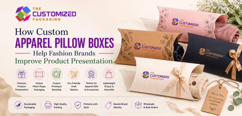 How Custom Apparel Pillow Boxes Help Fashion Brands Improve Product Presentation