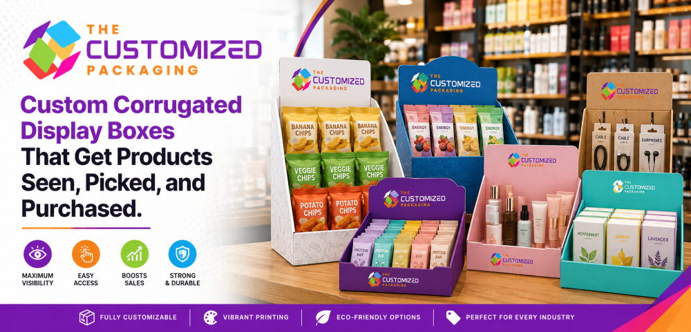 Custom Corrugated Display Boxes That Get Products Seen, Picked, and Purchased