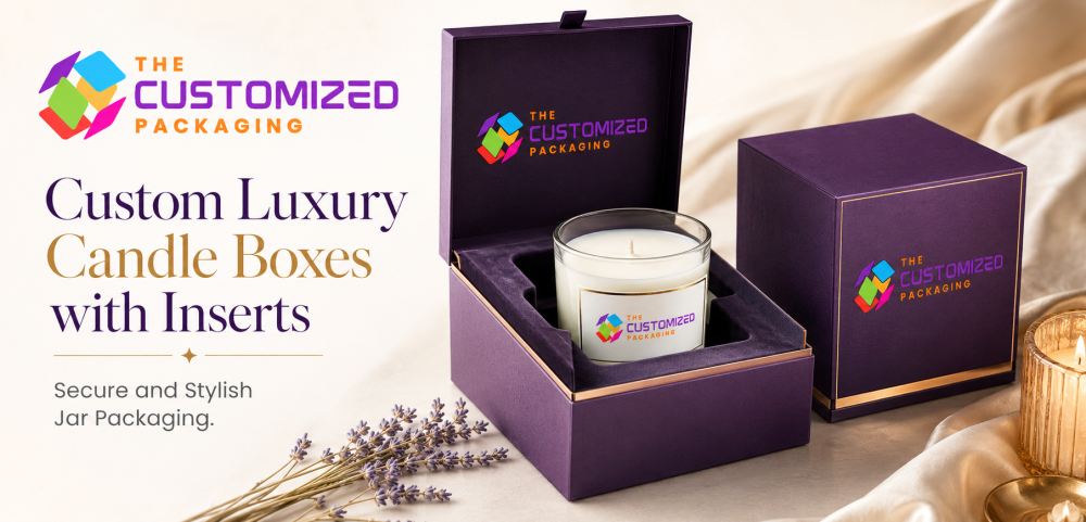Custom Luxury Candle Boxes with Inserts for Secure and Stylish Jar Packaging
