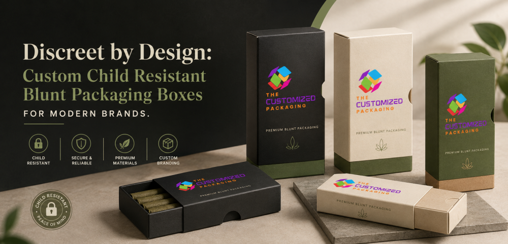 Discreet by Design: Custom Child Resistant Blunt Packaging Boxes for Modern Brands