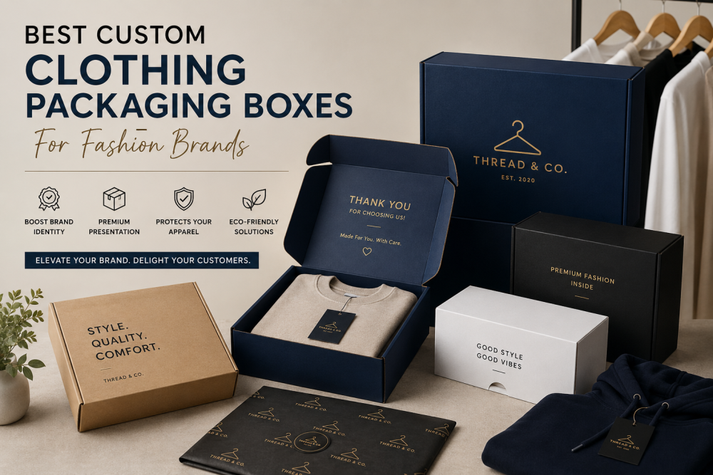 Best Custom Clothing Packaging Boxes for Fashion Brands