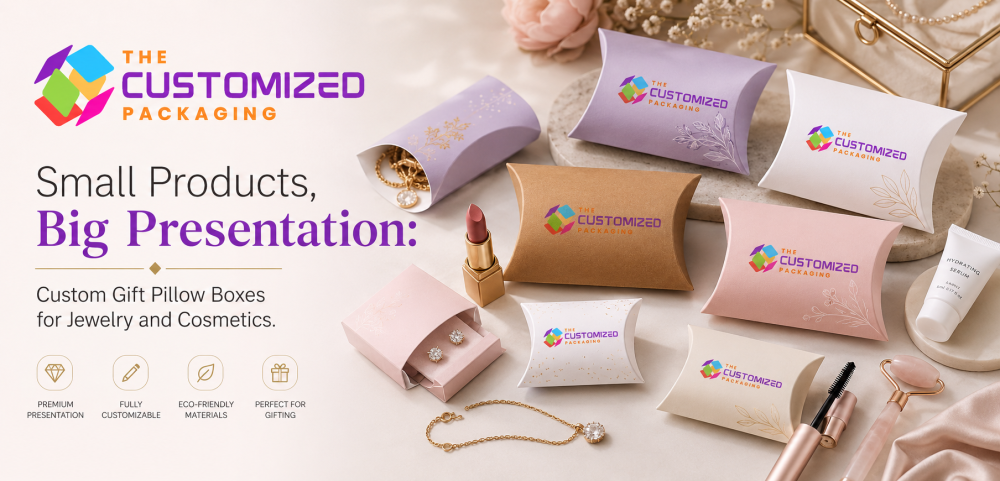 Small Products, Big Presentation: Custom Gift Pillow Boxes for Jewelry and Cosmetics