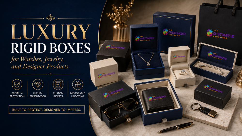 Luxury Rigid Boxes for Watches, Jewelry, and Designer Products