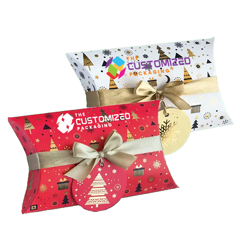 Custom Christmas Pillow Boxes